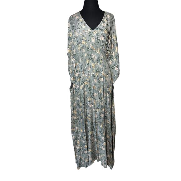 NATURAL LIFE Floral Midi Dress in Blue and Yellow - Picture 2 of 15